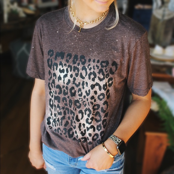 Wildly Fun Bleach Tee-Brown - Picture 4 of 4